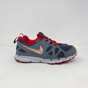 Nike Flex Trail Athletic Trail Gray Red Running Shoes 537696-006 Women's Size 5